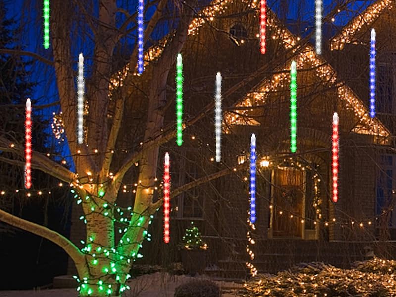 Amazon.com: 24 Tubes Meteor Shower Lights, Outdoor Icicles