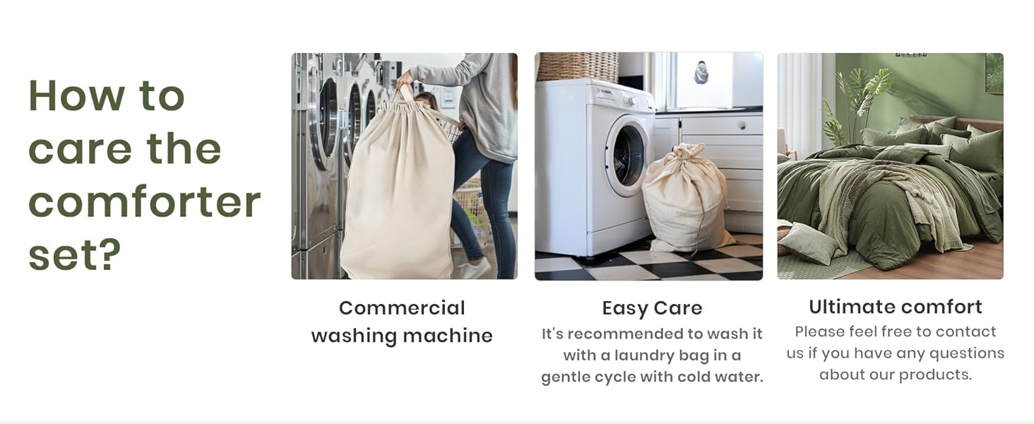 Monbix Queen Comforter Sets,Full Bedding Set 7 Piece, All Seasons Comforters