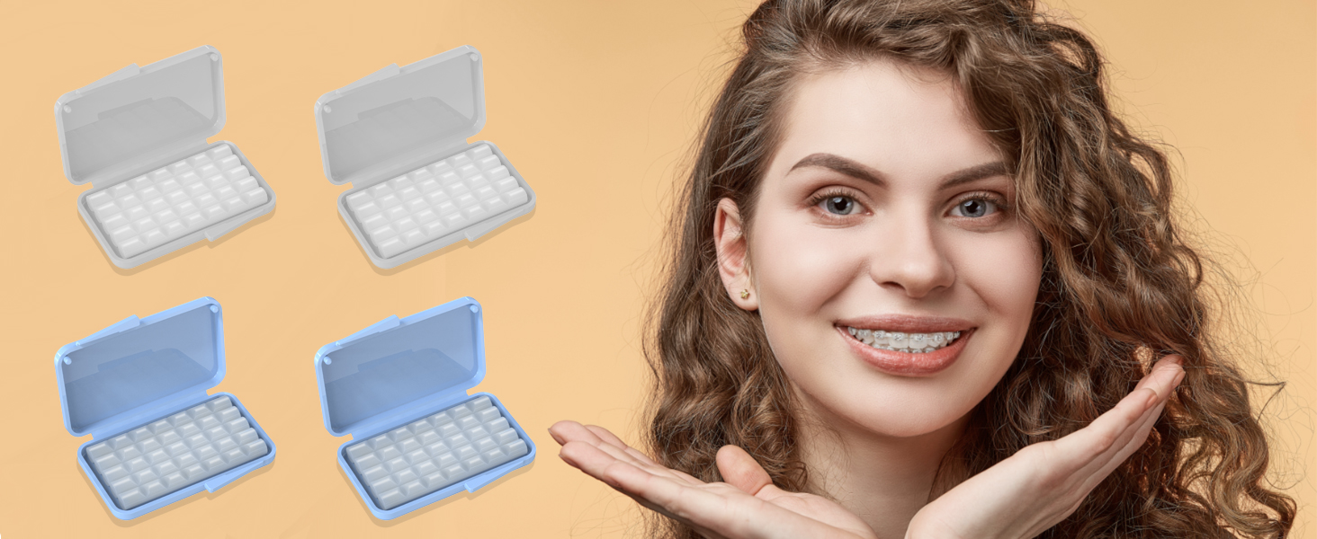 BVN Braces Wax Dental Wax 10 Boxes Orthodontic Wax Strips, Braces Wax