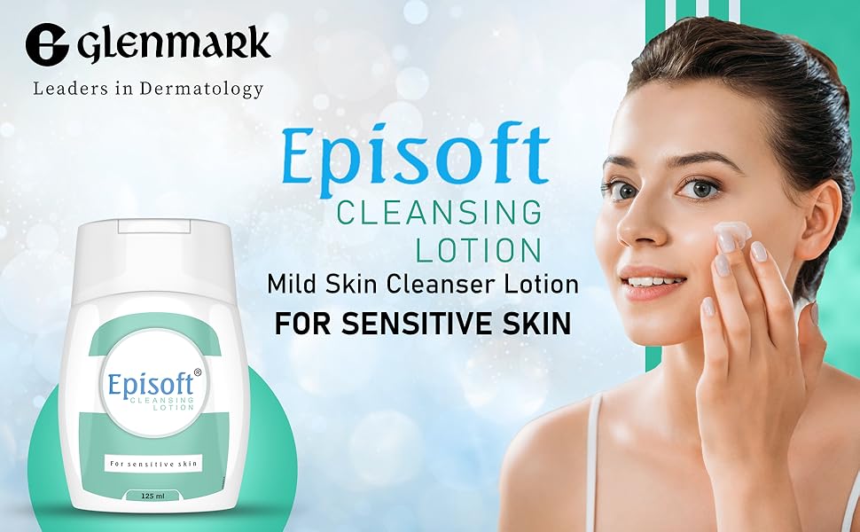 Glenmark Episoft Cleansing Lotion for Sensitive & Dry Skin I Cleanser