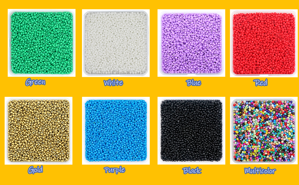 3mm Seed Beads Opaque Mixedcolor About 5000pcs/150Grams 8/0