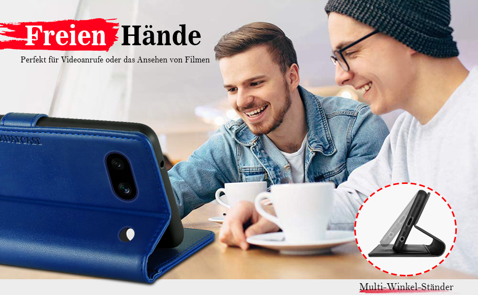 Mobile Phone Case for Google Pixel 7A Case with Tempered Glass Screen