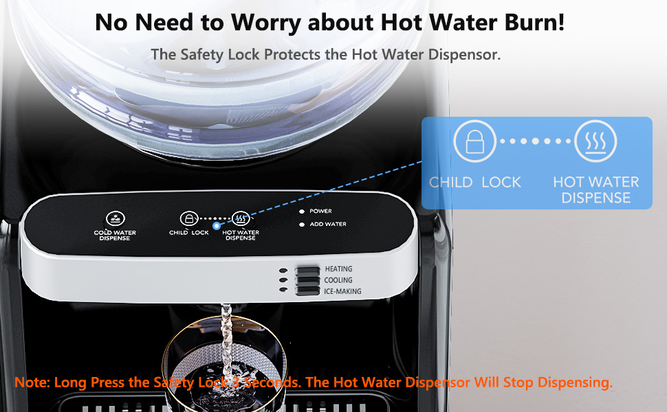 Water Dispenser with Ice Maker Function