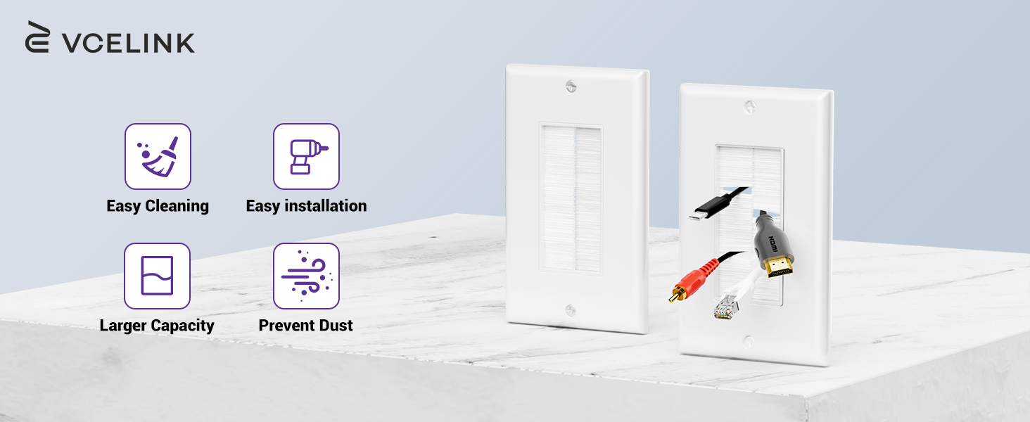 VCE Brush Wall Plate