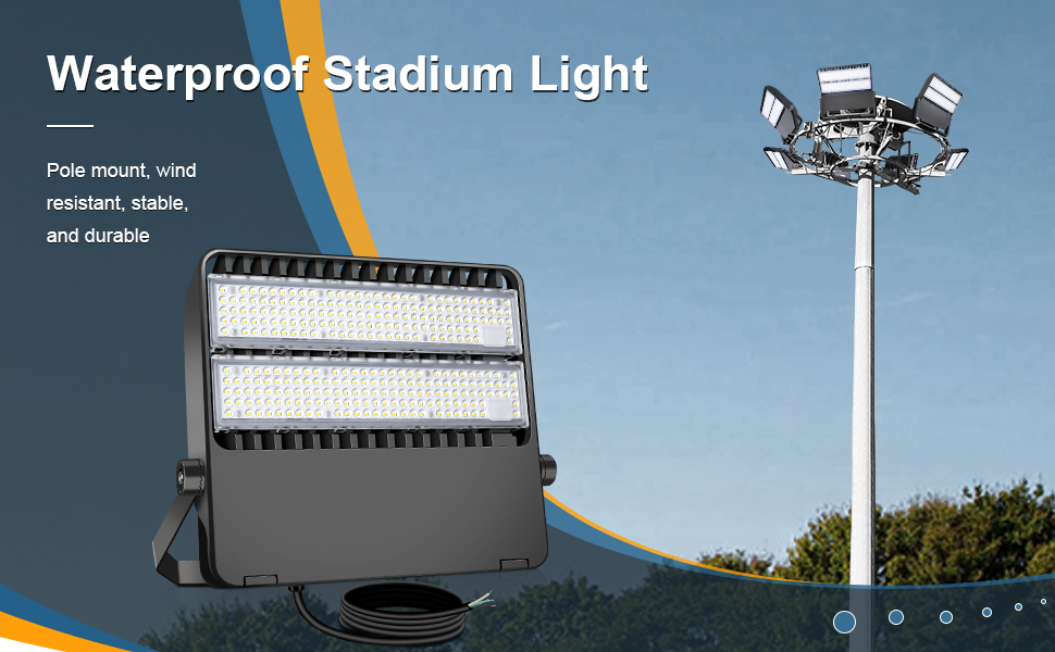 outdoor stadium lights with stand