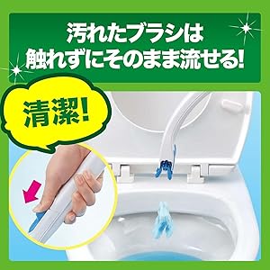 Amazon.co.jp: スクラビングバブル流せるトイレブラシフローラル