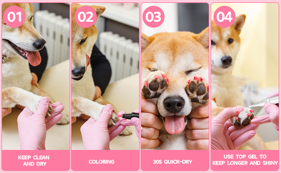 dog nail polish pens quick dry