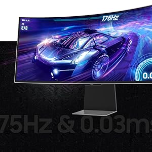 Samsung odyssey gaming monitor oled 34 inch 34” wqhd qgd G8 175hz 240hz 0.03ms