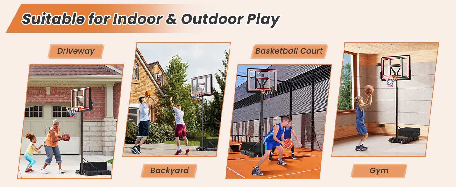 Costway Portable Basketball Hoop