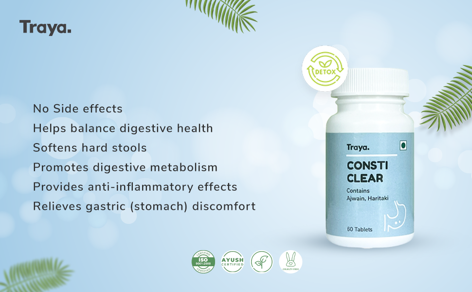 Buy Traya Consti Clear Ayurvedic Constipation Relieving Supplement
