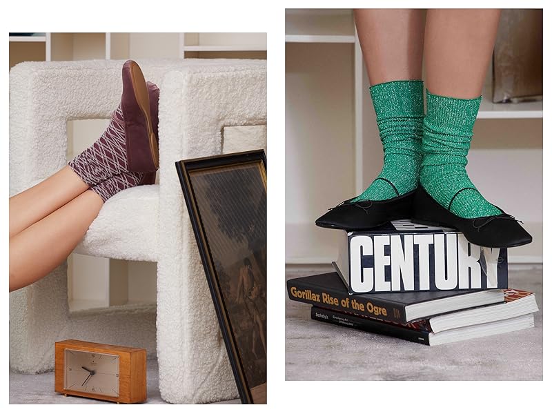 Modische Socken sind ein unverzichtbares Accessoire, um den Look zu vervollständigen. 