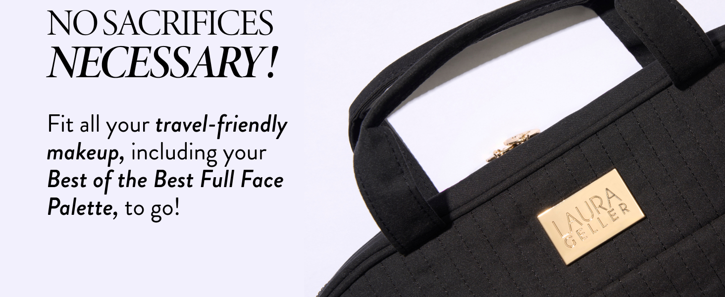 Quilted Folding Travel Makeup Bag