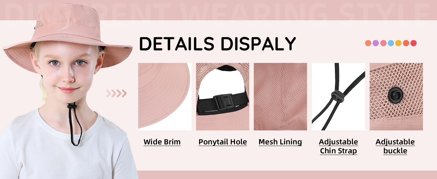 kids sun hats girls