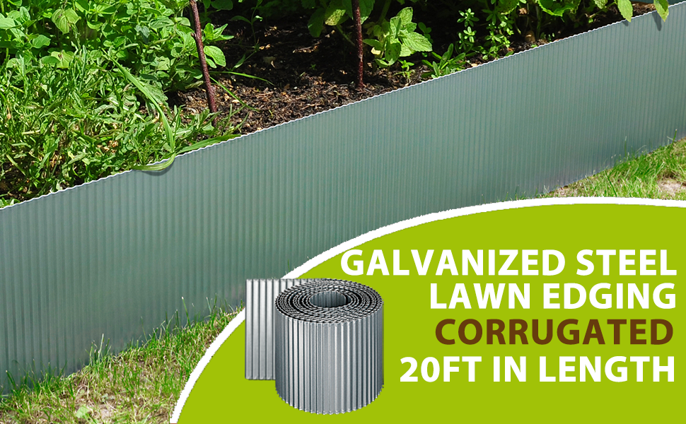 Worth Garden Landscape Lawn Corrugated Edging 10" x 20