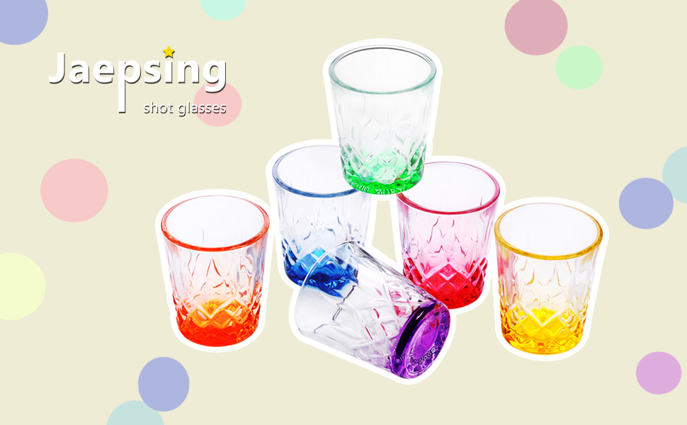 Jaepsing Shot Glasses, 1.5oz Heavy Base Shot Glasses Sets