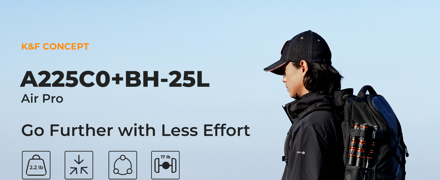 K&F Concept Carbon Fiber Camera Tripod
