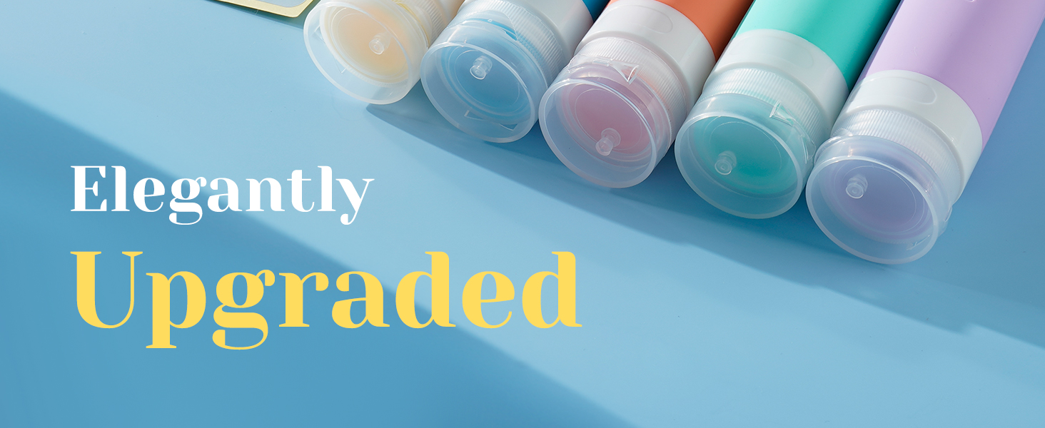 Upgraded Seal Leakproof Thick Travel Bottles for Toiletries