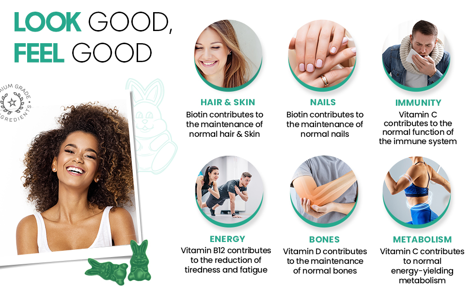 Hair, Skin and Nails Gummies