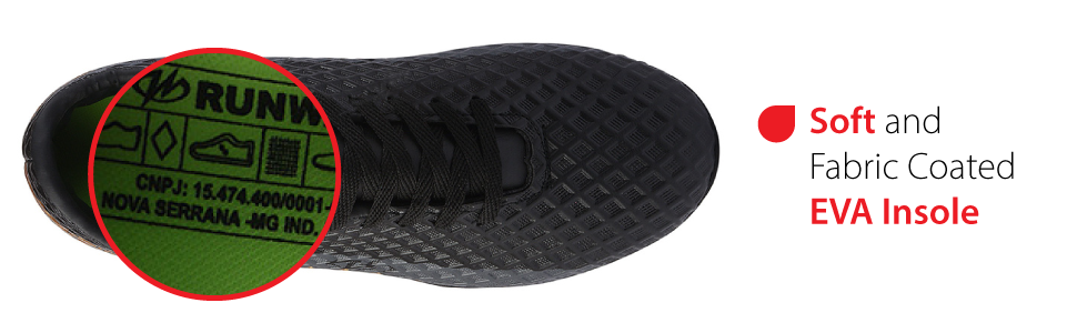 ttesteSoft and fabric coated EVA insole