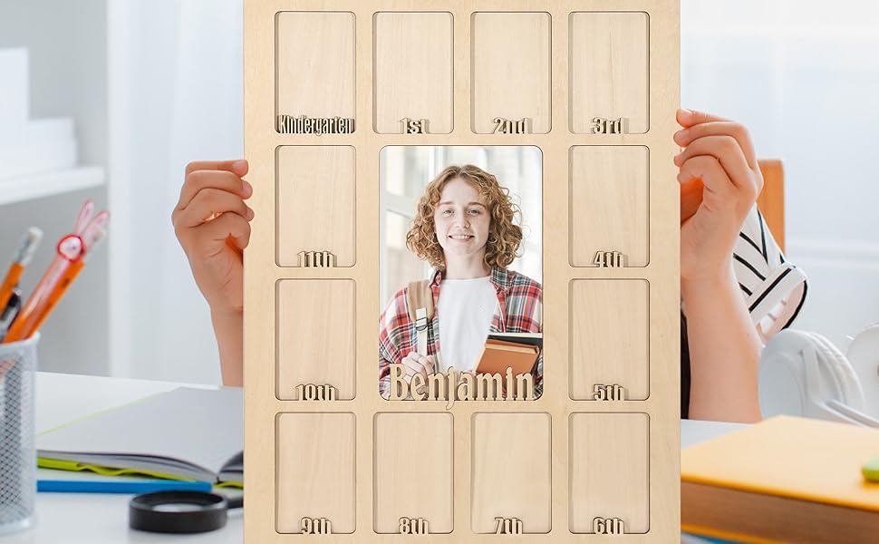 laveecat School Years Picture Frame K12 Personalized