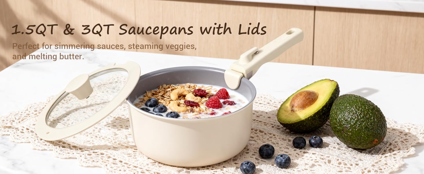 ceramic pots and pans set