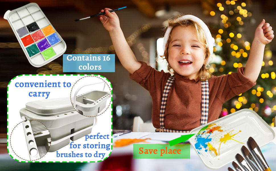 Paint Brush Basin,Multifunction Paint Brush Tub with Brush