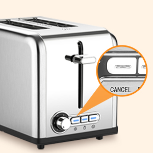 2 Slice Toaster Stainless Steel-3
