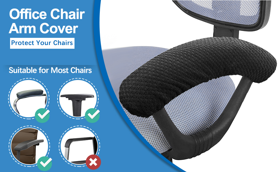 Office Chair Arm Cover Chair Armrest Covers Stretchable Pad