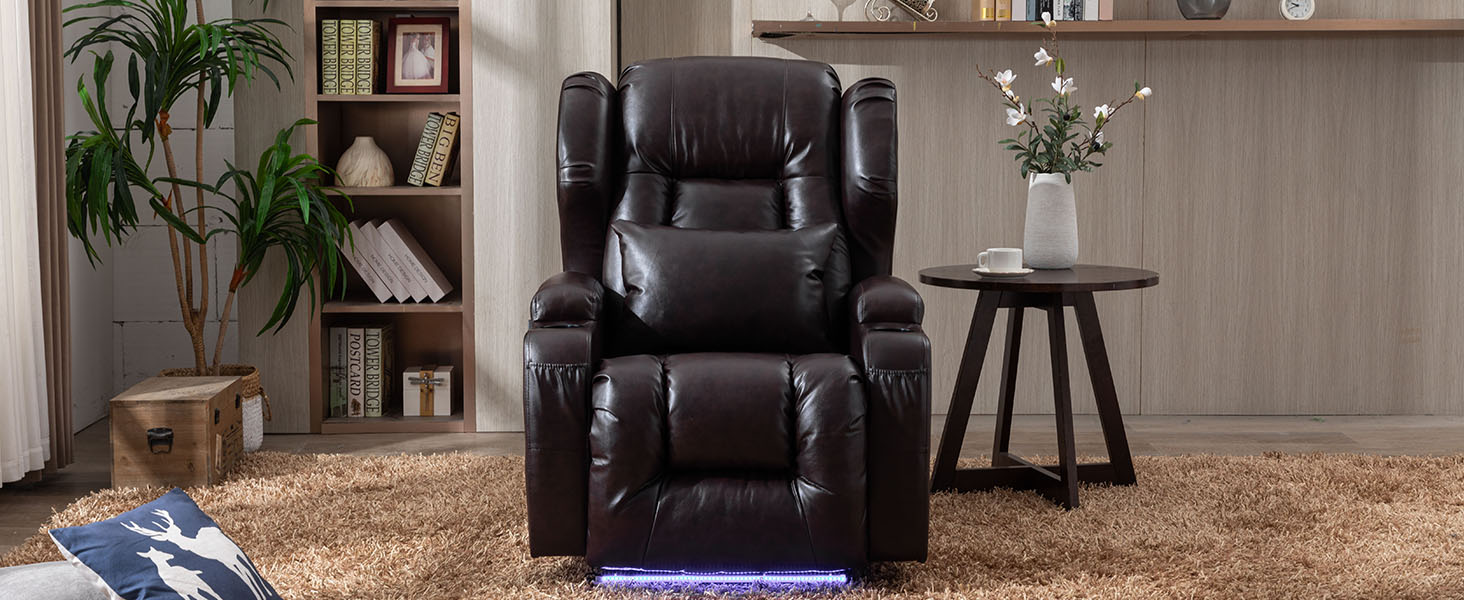home theater seating power recliner with massage and heat