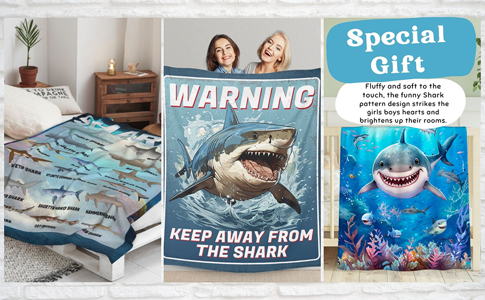 パンダ Amazon.com: 鯊魚毯- 柔軟、模糊和溫暖- 50 x 40 英吋(約50 x 40 公分