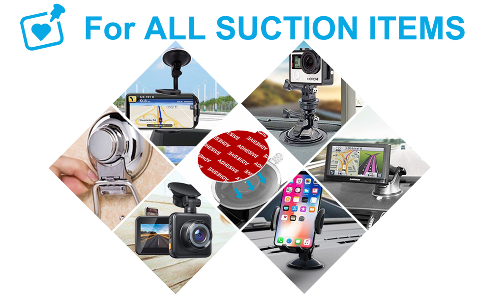 PKYAA Dashboard Pad Mounting Disk Sticky Adhesive