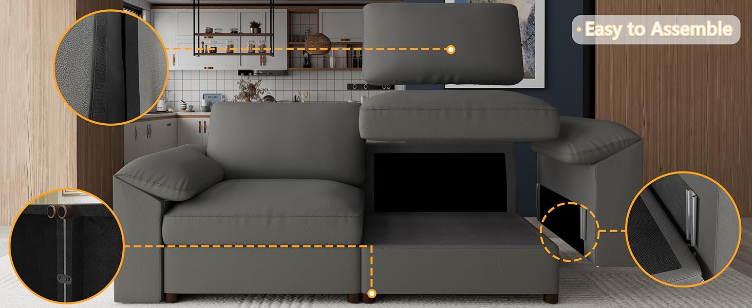 Oversized modular sectional sofa