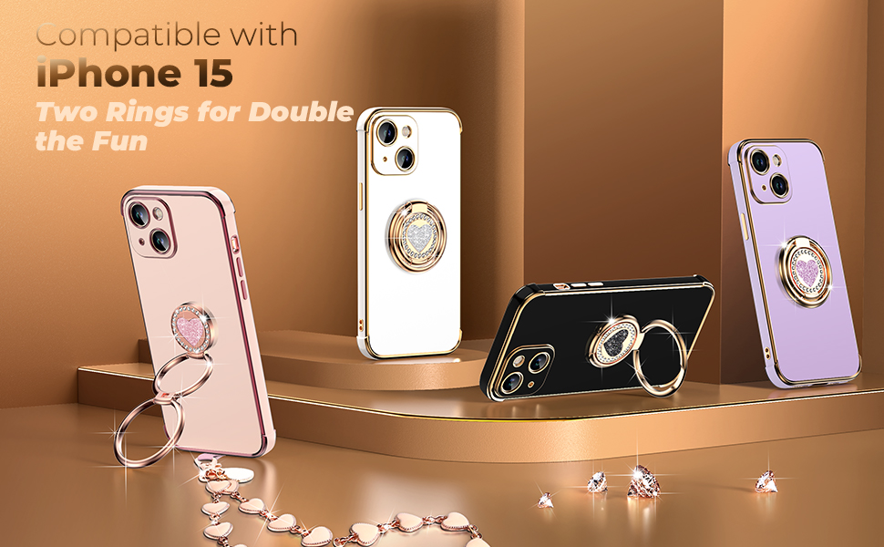 Amazon.com: XYZ for iPhone 15 Case with Stand, Phone Case