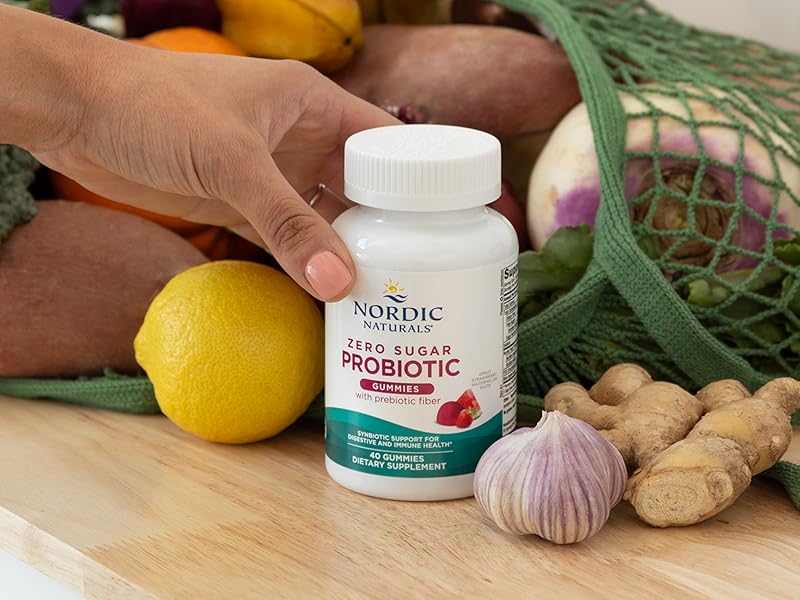 Amazon.com: Nordic Naturals Zero Sugar Probiotic Gummies - Strawberry - Are Probiotic Gummies Good For You