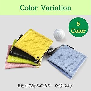 Amazon | [HYmish]ゴルフボールクリーナー タオル ボール拭き