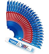 25 Pack 6in 6/12TPI Stud and Nail-Embedded Sawzall Blades,Bi-Metal Demolition Reciprocating Saw B...