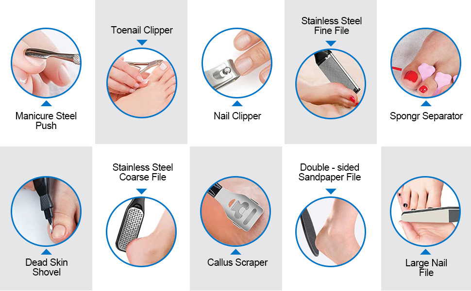 Professional Pedicure Tools Set