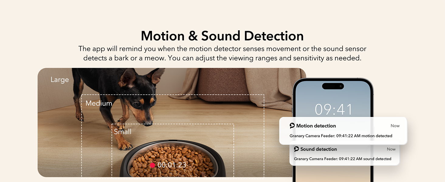 Comedero automático para perros con cámara