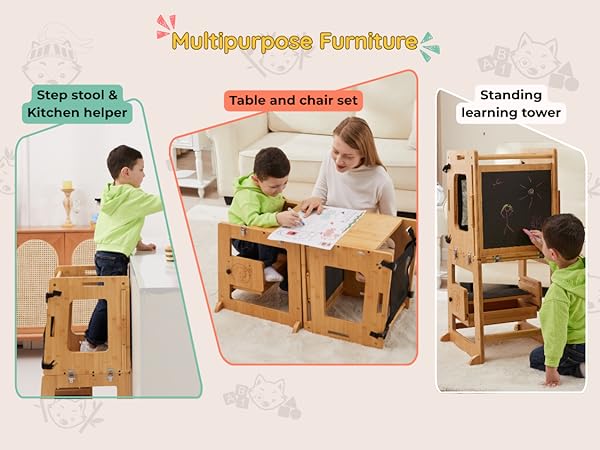 Amazon.com: FoxiZ Montessori Inspired Bamboo 4 in 1