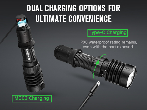 OLIGHT(オーライト) WARRIOR X 4 OLIGHT Warrior X 4 Rechargeable Tactical Flashlight, 2600