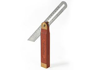 WORKPRO Jeu De 2 Equerres De Menuisier, Equerre 200 Mm Et Fausse Equerre 230 Mm Avec Lame En Acier Inoxydable Et Manche En Bois Rouge Idéal Pour Menuisier, Charpentier Et Travail Du Bois 16 Manche en bois rouge de haute qualité