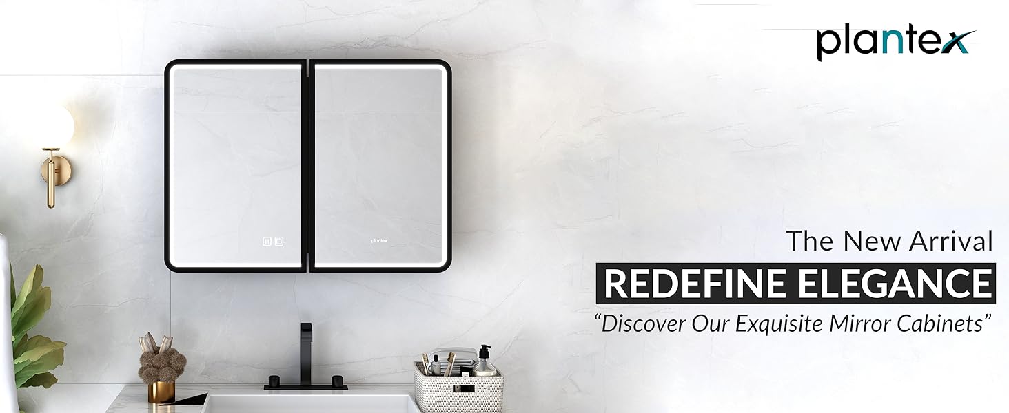 washbasin mirror with storage