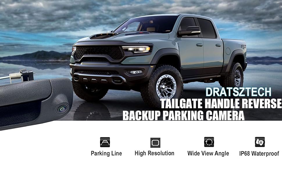 Liftgate Latch Handle Camera Tailgate Handle Camera Car