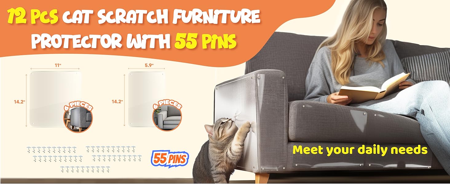 12 PCS cat scratch furniture