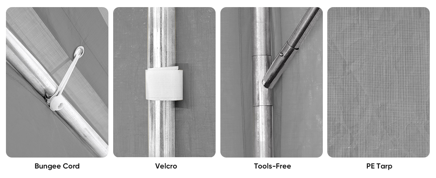 ADVANCE OUTDOOR 180g PE car port canopy that against UV and waterproof