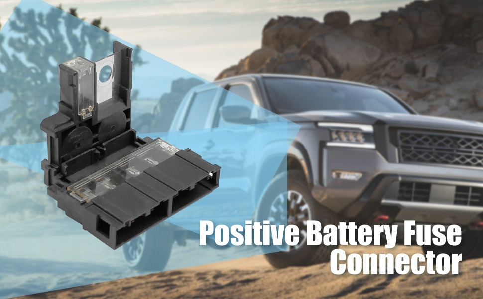 Positive Battery Fuse Connector + Terminal + Two M8 Nuts