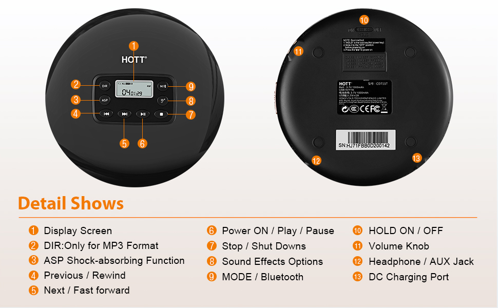 portable cd player for car