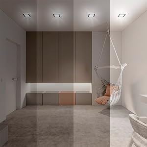 Dimming capabilities from 10 to 100 of our LED 3 inch recessed panels