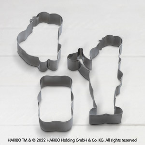 Zenker Meets Haribo - Juego de 3 moldes para galletas dulces