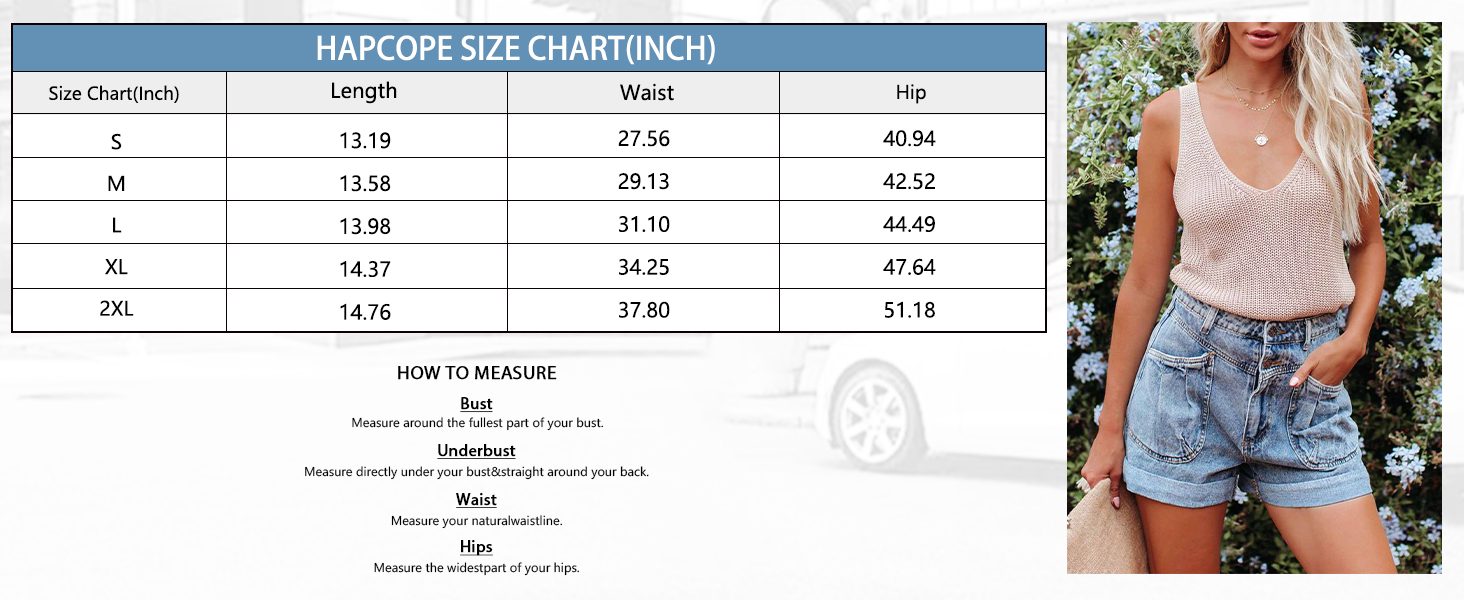 HAPCOPE Size Chart